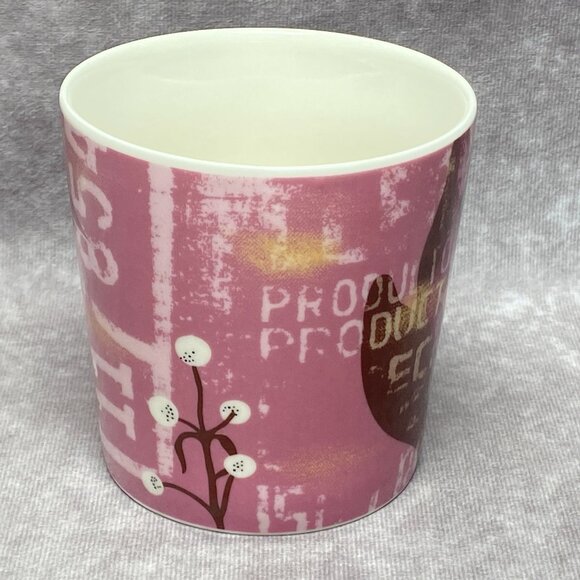 Starbucks 2006 Coffee Mug Pink Product Guatemala 1989-1999 Design Holds 16oz - Picture 2 of 10